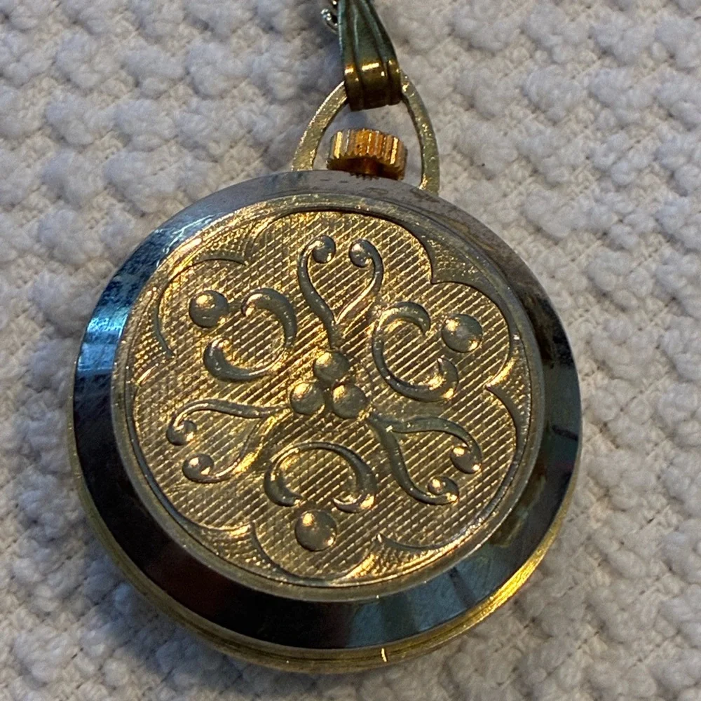Gold Watch Pendant Necklace - Picture 4 of 4
